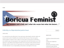 Tablet Screenshot of boricuafeminist.com